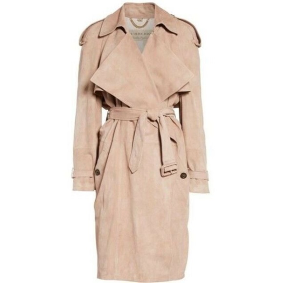 Burberry Sanbridge Suede Wrap Trench coat - Picture 1 of 10